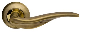 Ручка раздельная Armadillo (Армадилло) Lora LD39-1AB/GP-7 бронза/золото