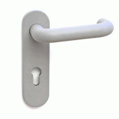 Комплект дверных ручек Apecs HР-72.1303-GR серый д/противопожар.замков