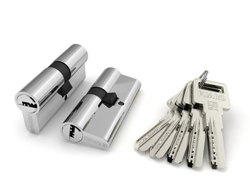 Цилиндровый механизм Fuaro (Фуаро) R600/80 mm (30+10+40) CP хром 5 кл.