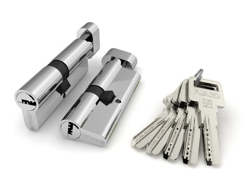 Цилиндровый механизм Fuaro (Фуаро) с вертушкой R602/70 mm-BL (30+10+30) CP хром 5 кл. БЛИСТЕР