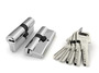 Цилиндровый механизм Fuaro (Фуаро) R600/70 mm (25+10+35) CP хром 5 кл.