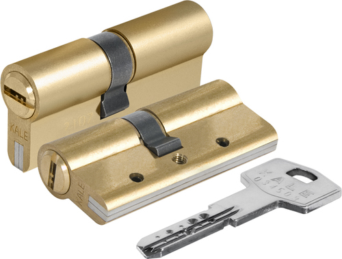 Цилиндровый механизм Kale kilit (Кале килит) 164 DBN-E/80 (30+10+40) mm латунь 5 кл.