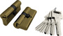 Цилиндровый механизм Fuaro (Фуаро) R600/60 mm (25+10+25) AB бронза 5 кл.