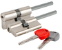 Цилиндровый механизм Cisa (Чиза) под вертушку (дл. шток) ASIX PRO OE307-91.12SD(75 мм/40+10+25), НИКЕЛЬ