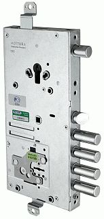 Замок врезной MOTTURA двухсистемный 54.J919M My Key D правый (уст.ключ), перекод. с торца, кл. 60 мм