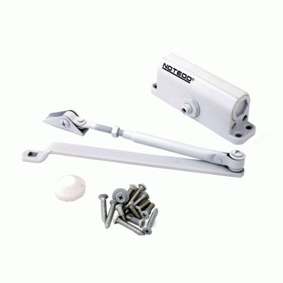 Доводчик дверной NOTEDO DC-060 WHITE до 60 кг белый (10)