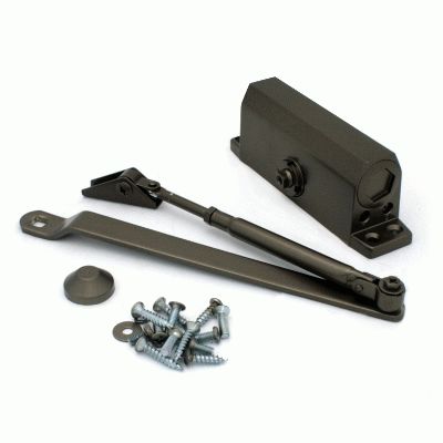 Доводчик дверной NOTEDO DC-080 BRONZE до 80 кг бронза (10)