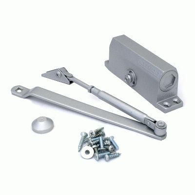 Доводчик дверной NOTEDO DC-080 SILVER до 80 кг сереб. (10)