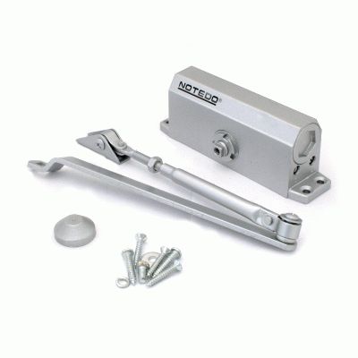 Доводчик дверной NOTEDO DC-070 SILVER до 70 кг сереб. (10)
