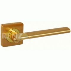 Комплект дверных ручек RENZ DH 57-02 SG/GP Марчелло лат.мат/лат.блест.