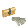 Цилиндровый механизм Нора-М ECO AL Л-90 (55/35) (50х10х30) латунь анг.кл/кл 5кл.
