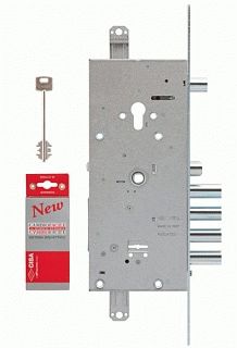 Замок врезной двух системный Cisa NEW CAMBIO BASIC 57.966.48 тех упаковка, ключ 44 мм