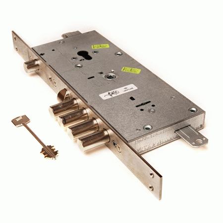 Замок врезной Cisa двухсистемный NEW CAMBIO FACILE 57.985.48 A.RT.(тех.уп) с блок от ц/м кл 44 мм