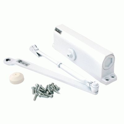 Доводчик дверной NOTEDO DC-180 WHITE до 180кг белый  (10)